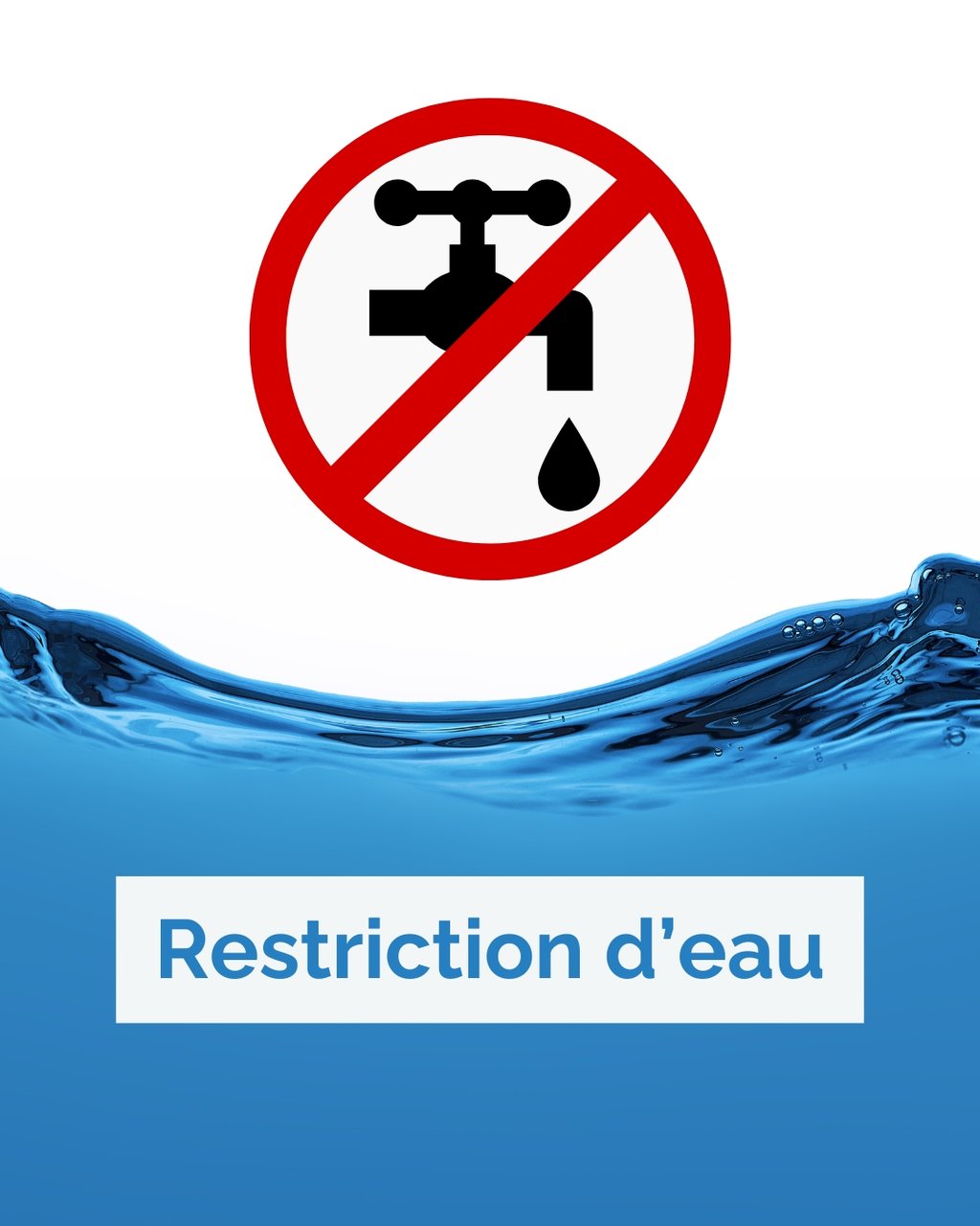 Restrictions des usages de l'eau