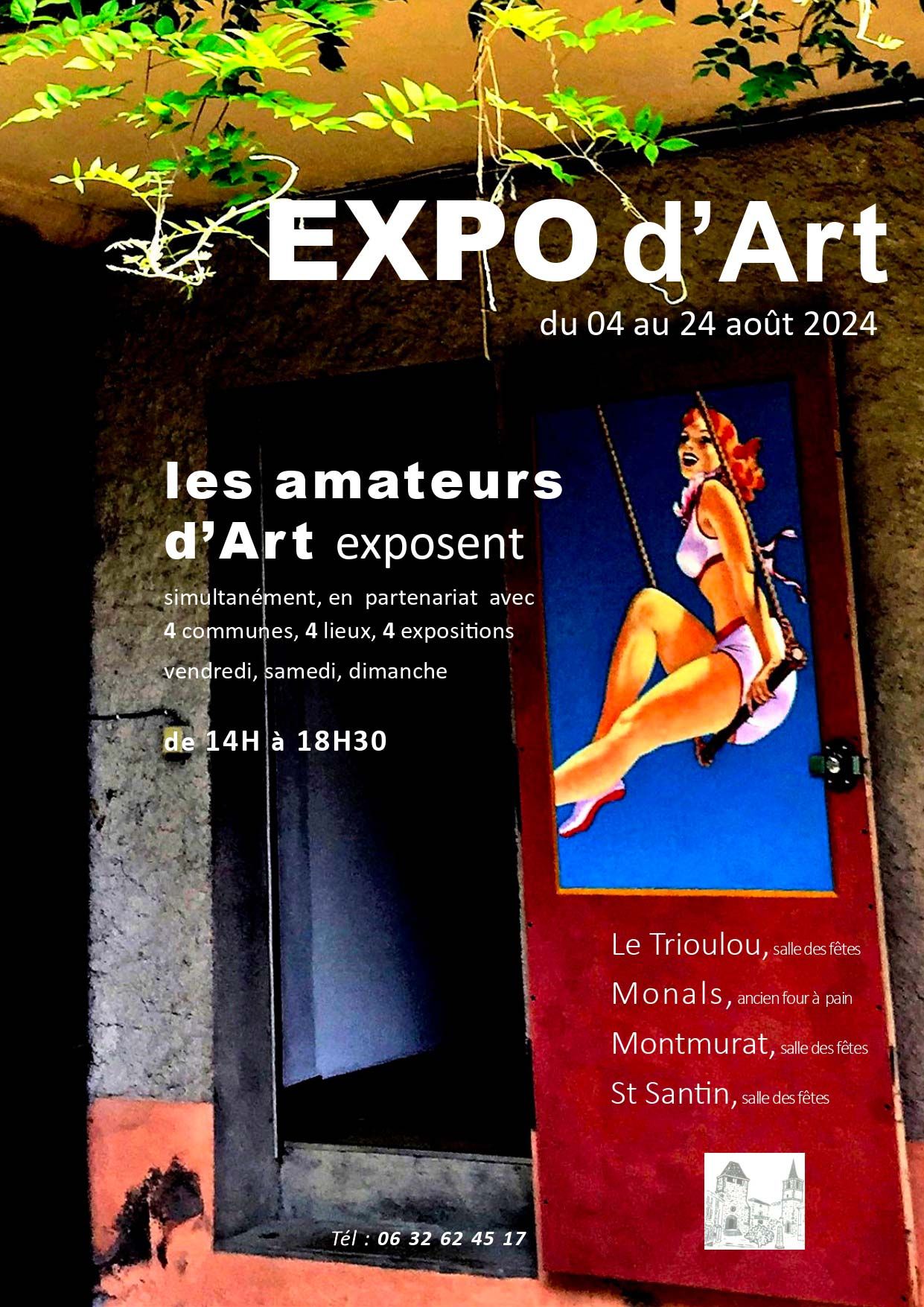 Expo d'art - du 4 au 24 août !